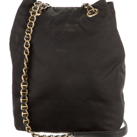 Prada Tessuto Chain Shoulder Bag Baltico - Picture 2 of 4